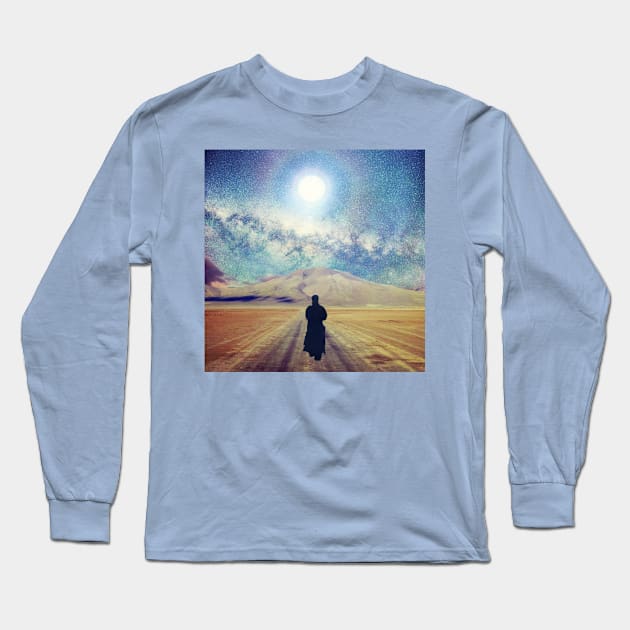 Blessed by the Moon Long Sleeve T-Shirt by montagealabira